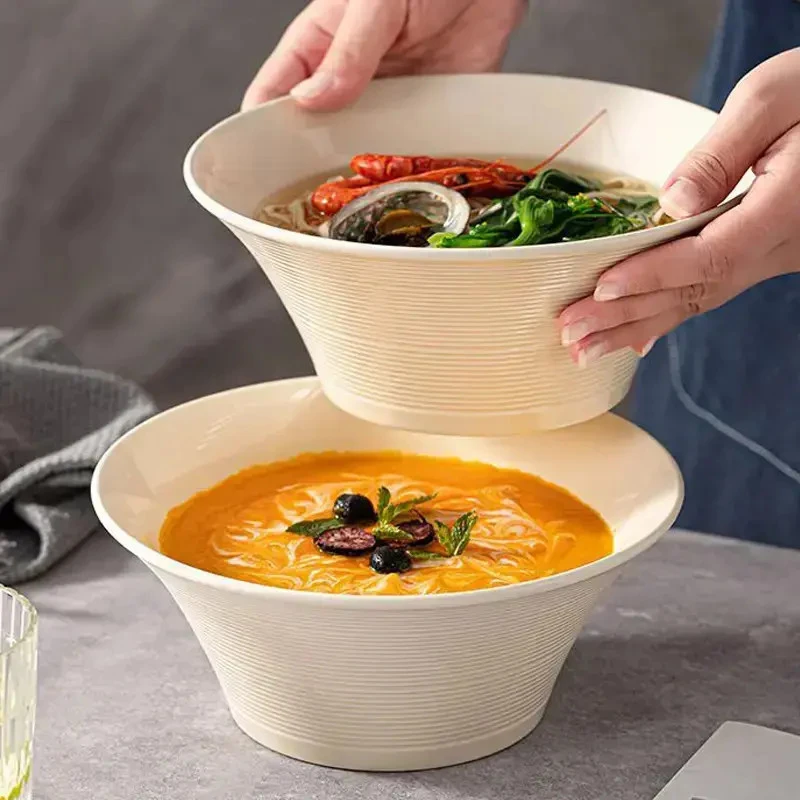 法式面碗家用2025新款汤碗斗笠碗高级感螺蛳粉拉面碗轻奢陶瓷大碗
