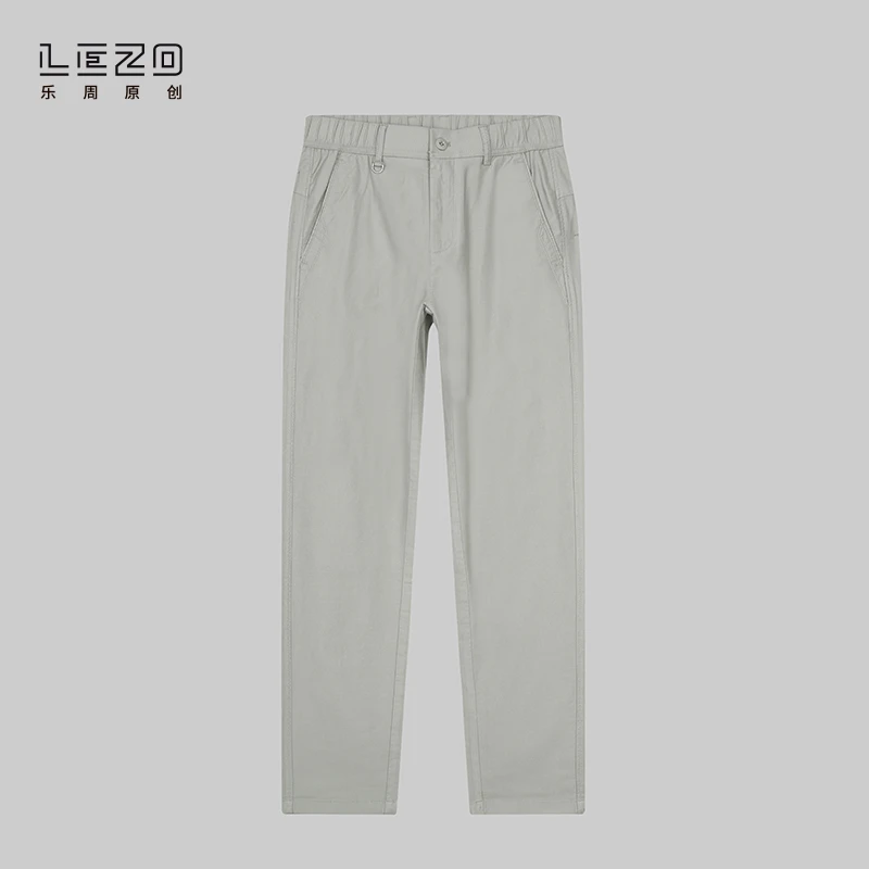 LEZO乐周原创 夏季新款休闲十分裤基础版925216718 卡其