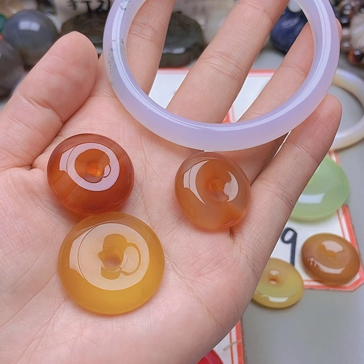 【闪购商品】未镶嵌玛瑙/玉髓珠宝半成品泽***0