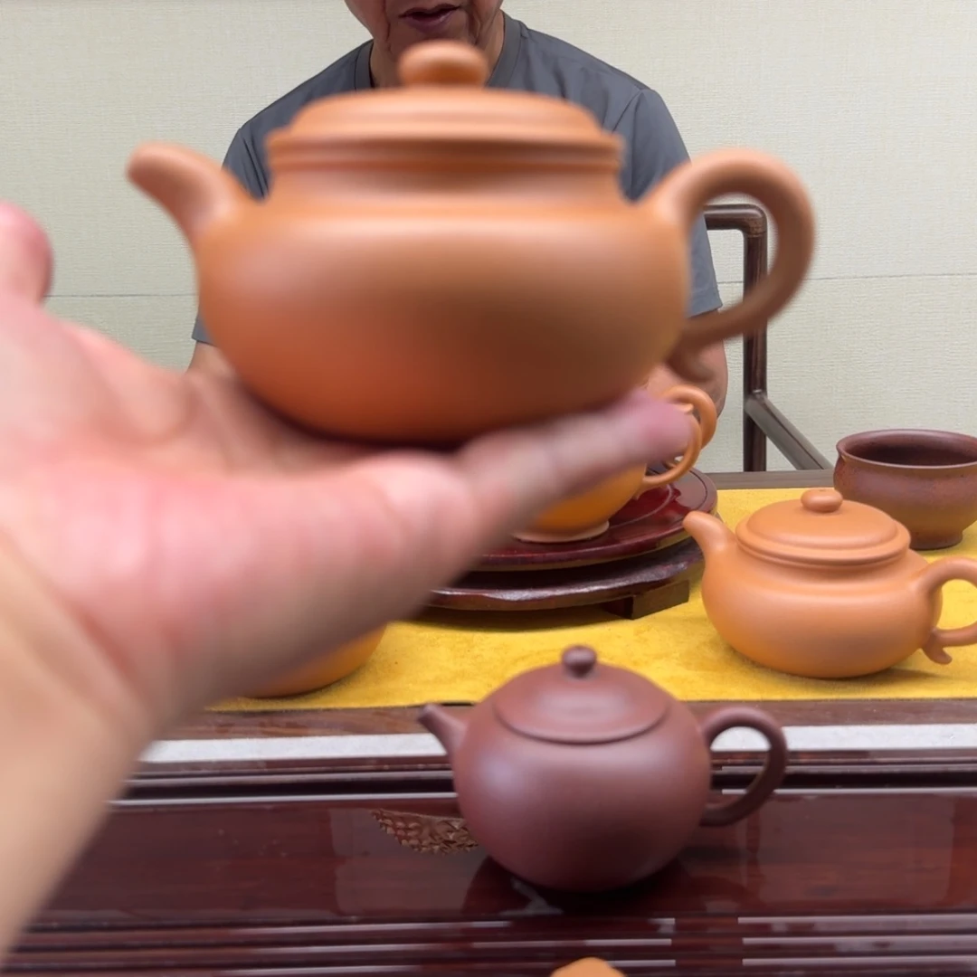 M***陈茶壶紫砂老矿长宝山黄金段无添加仿古壶半手工240cc