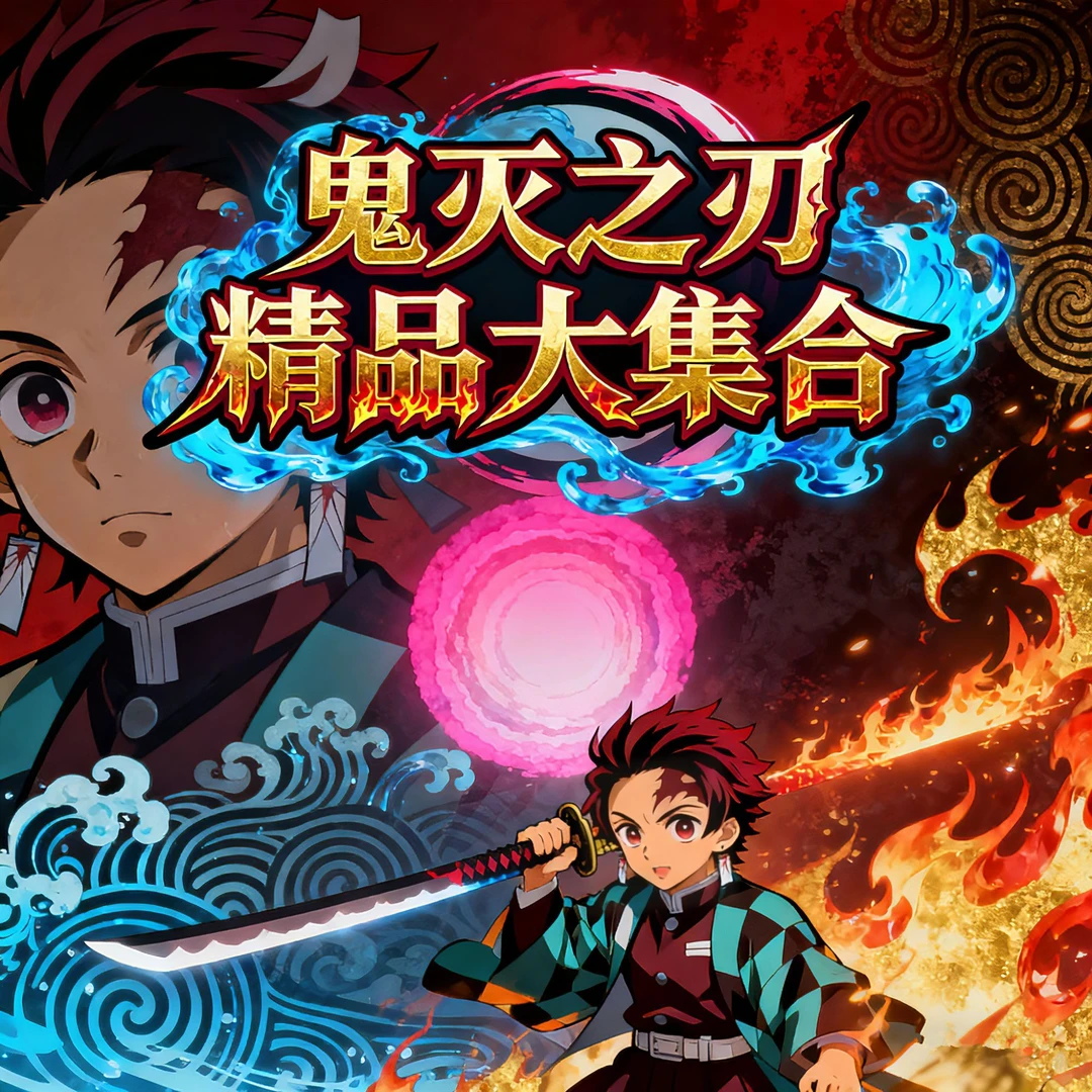 鬼灭之刃精品大合集立牌夹层工艺高清印刷桌面摆二次元周边成产品