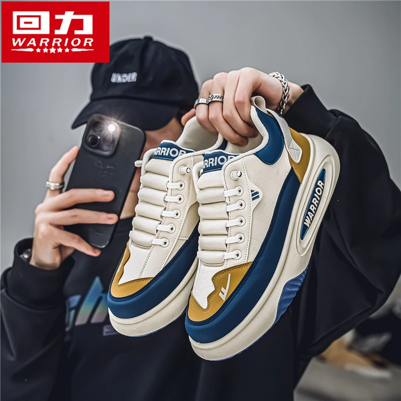 回力男鞋秋冬2025新款男士高级感厚底轻奢运动鞋干净感痞帅男鞋