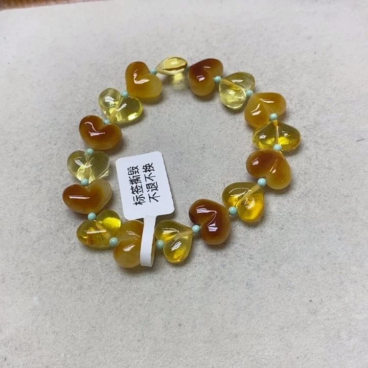 蜜蜡未镶嵌裸石串
