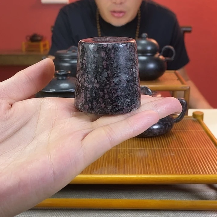 茶杯紫砂石榴石盖置