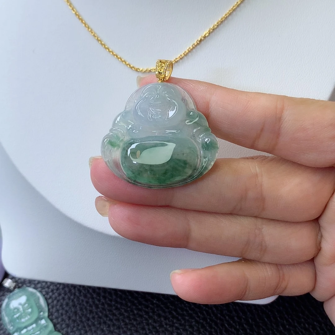 【闪购商品】吊坠(赠链)18K金镶嵌翡翠