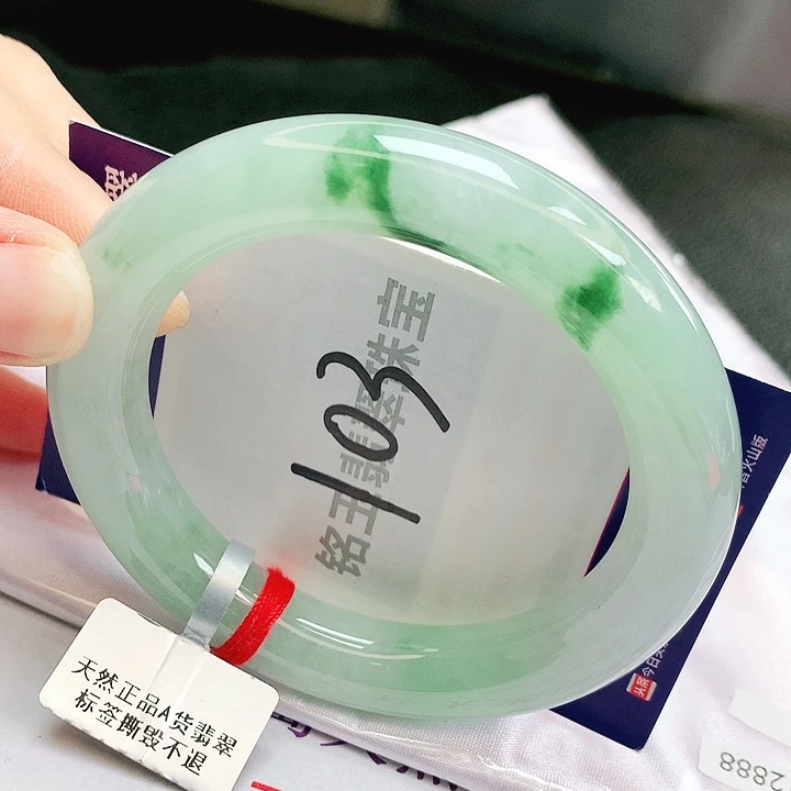 翡翠未镶嵌手镯缅甸天然a货翡翠手镯