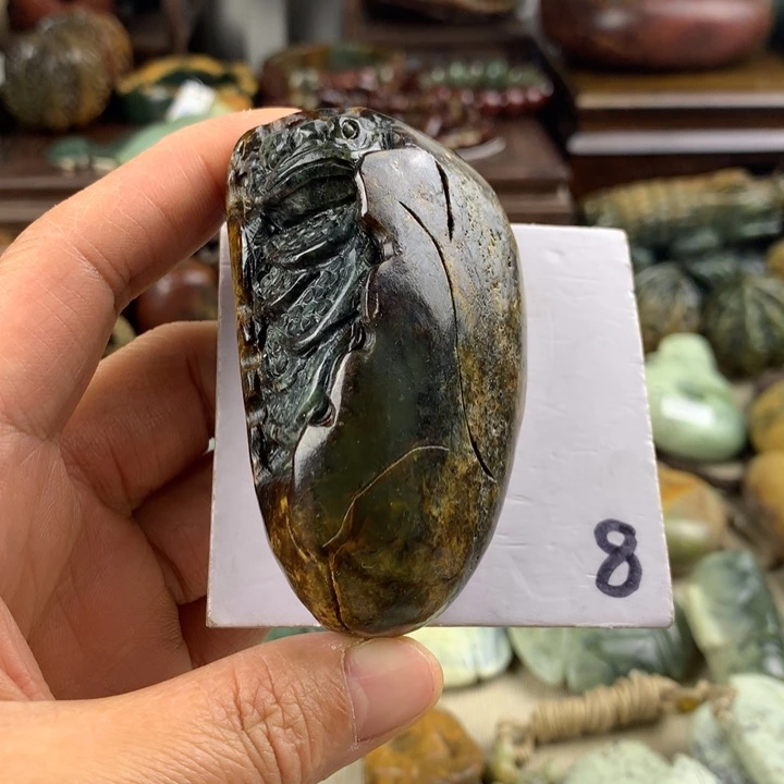 岫岩河磨玉（透闪石质玉）未镶嵌珠宝奇石