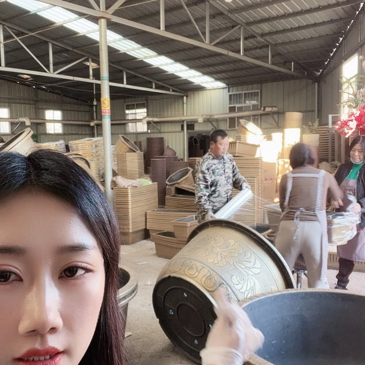 圆形100花盆一个无孔