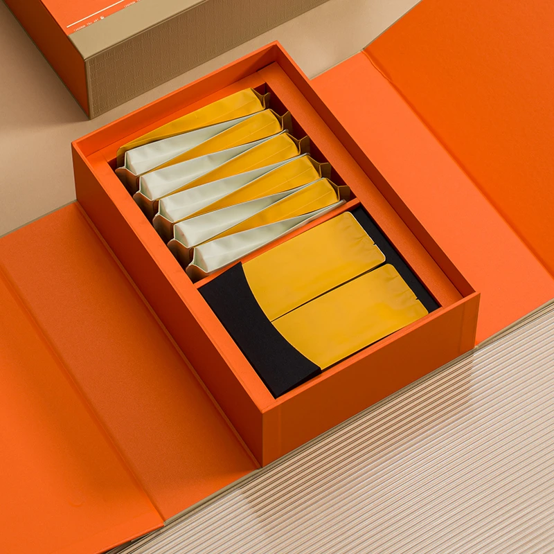 茶叶包装盒空盒长泡袋2两装3小盒肉桂大红袍古树红茶通用礼盒新款