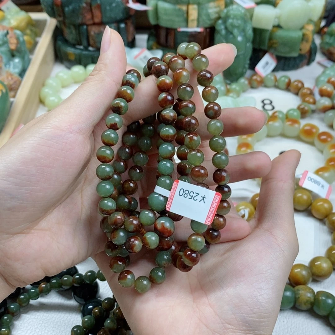 透闪石质玉108粒未镶嵌1****雨