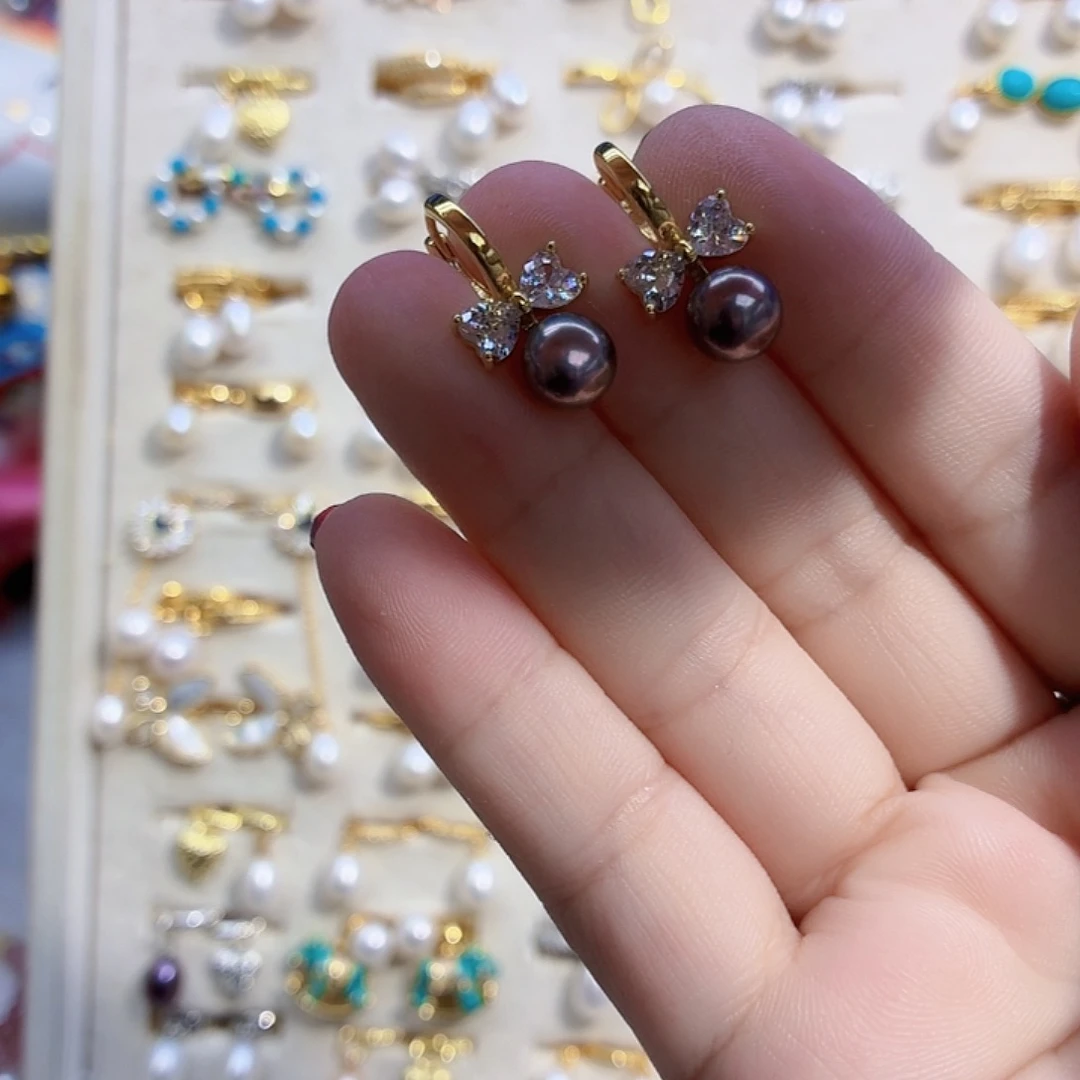 耳饰淡水珍珠合金