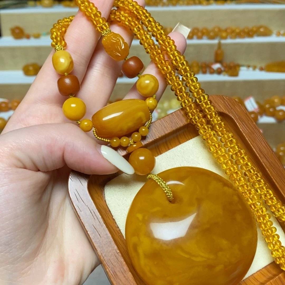 【闪购商品】未镶嵌颈饰蜜蜡项链