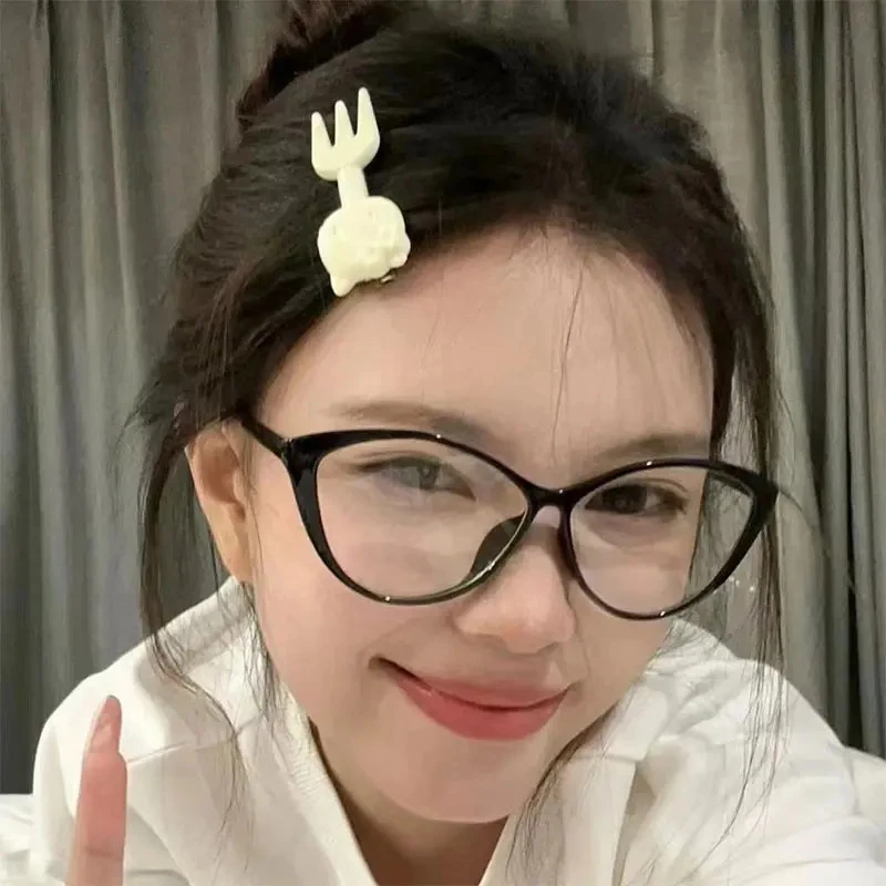 【5赵丽颖同款】猫眼小红书同款网红欧美近视眼镜黑框超轻女素颜