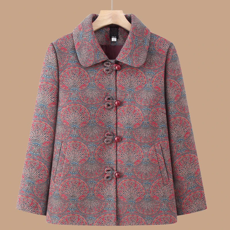 奶奶装春装外套女70岁80老人衣服老太太中老年人妈妈装春秋装上衣