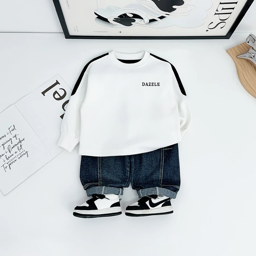 儿童卫衣长袖2025新款男童秋季上衣韩版潮牌 FB25284悠悠童话童装