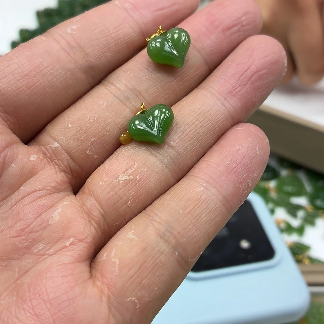 和田玉18K金镶嵌颈饰多样性发货拍一发一