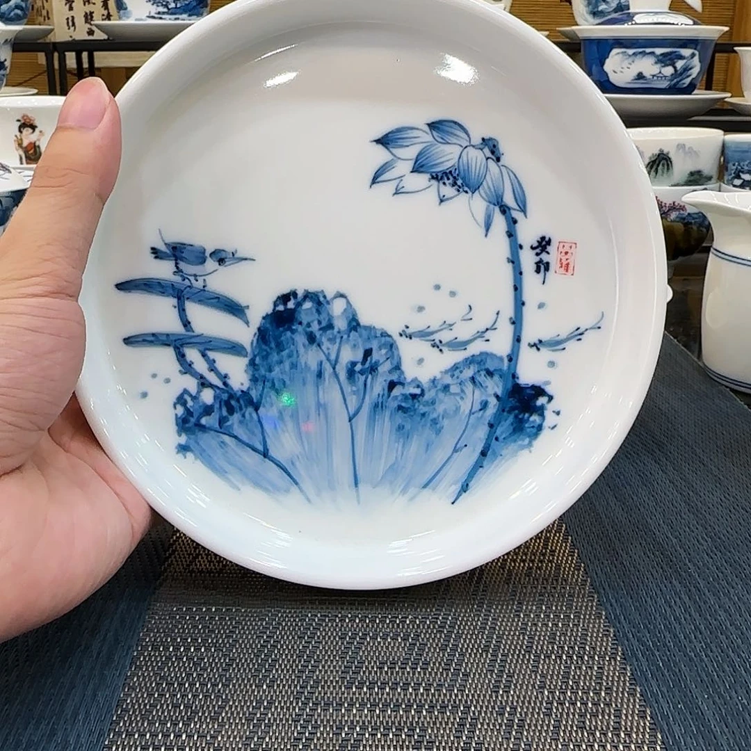 长****吴氏品雅荷花翠鸟大壶承精品款