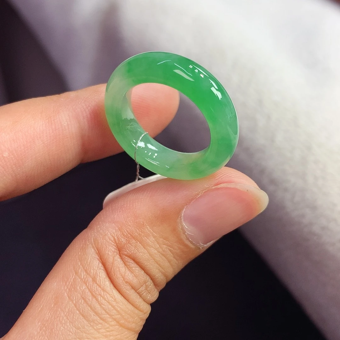 翡翠戒指未镶嵌缅甸A货10-11号