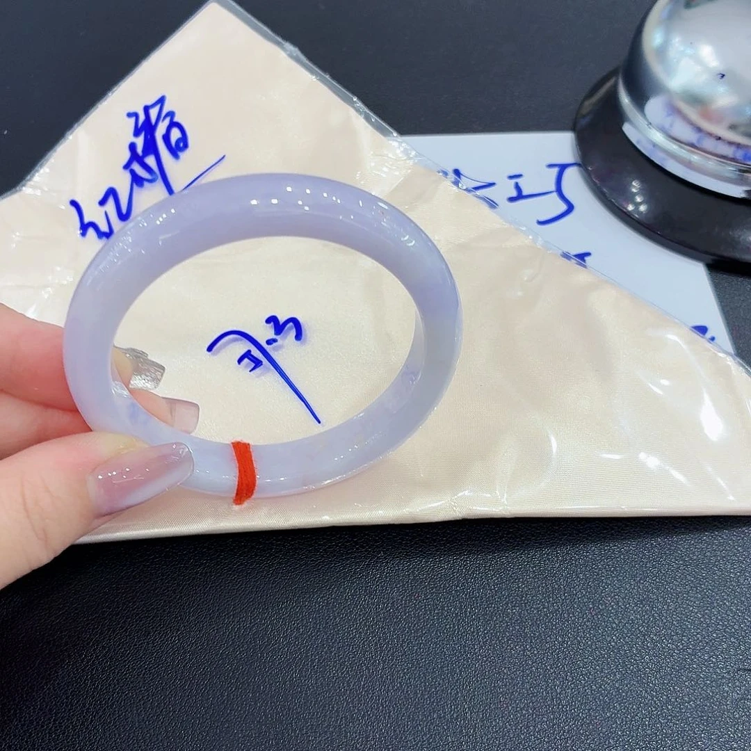翡翠未镶嵌手镯天然缅甸翡翠手镯57.3
