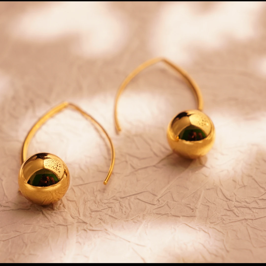 合金耳饰 合金大豆豆耳饰［5］0.15gقاپلىما ئالتۇن