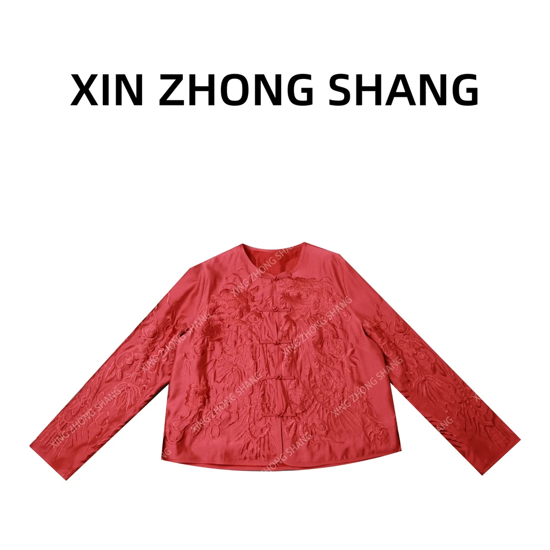 【凤凰于飞】新中裳-深圳原创高定新中式国风正肩刺绣外套992048