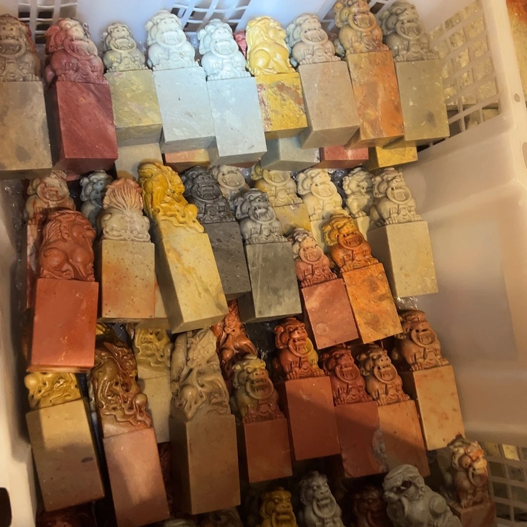 寿山石批发5个3.0-3.5左右