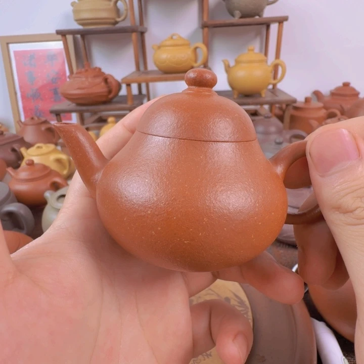 紫砂壶30目95纯红降坡的梨