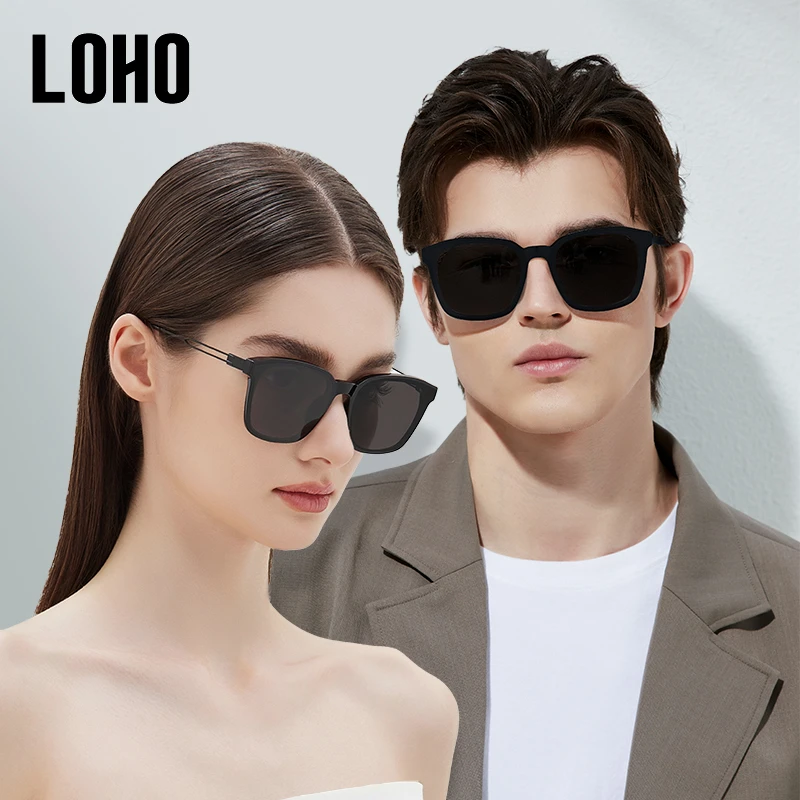 LOHO经典百搭方框墨镜男女同款太阳眼镜遮阳防晒时尚 9058