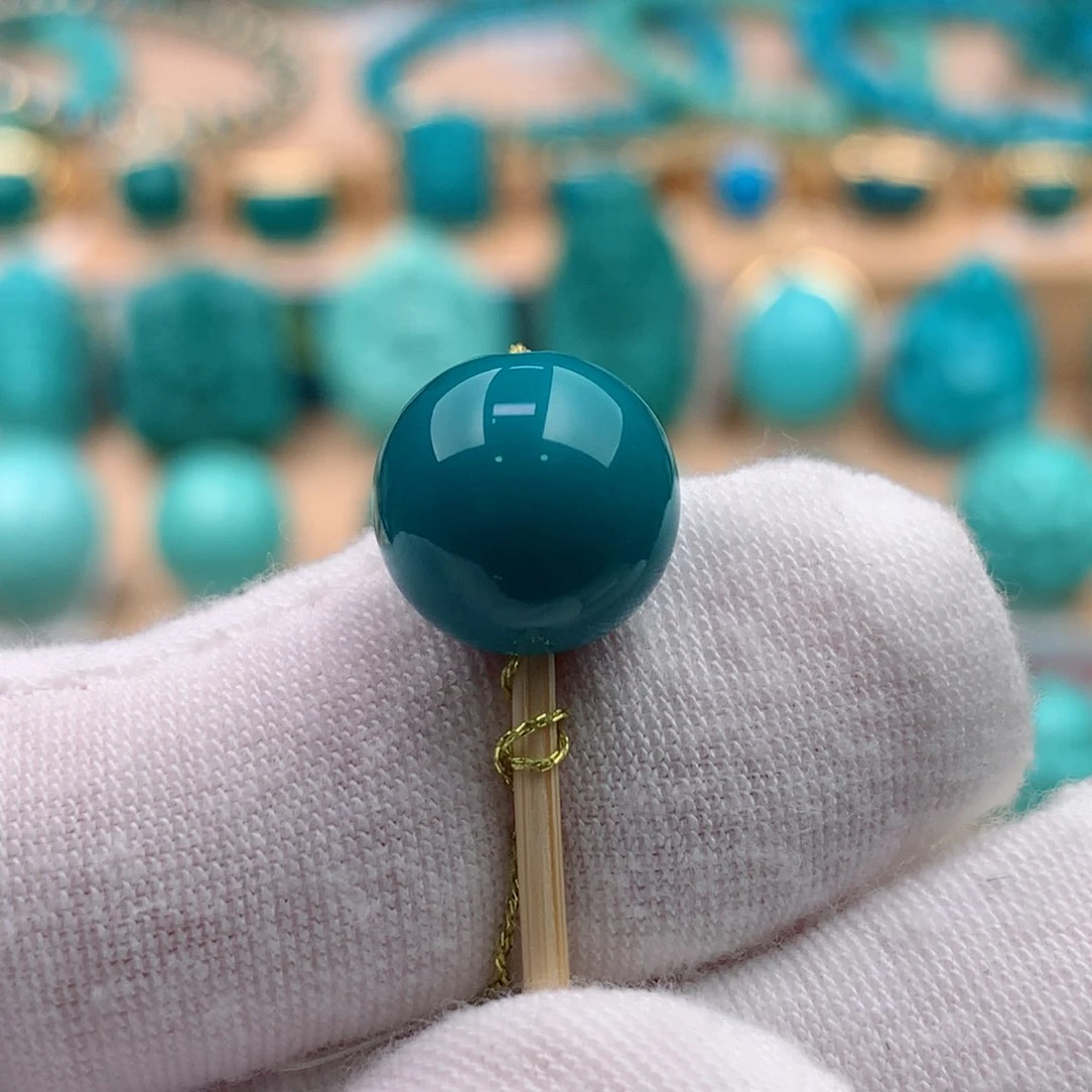 未镶嵌绿松石珠宝奇石步****811.3mm