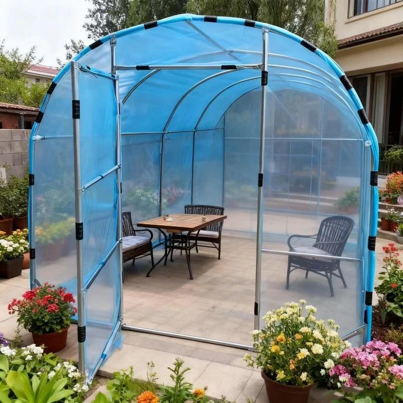 一体成型弯管家用温室阳光房可移动保温型蔬菜绿植花卉暖棚