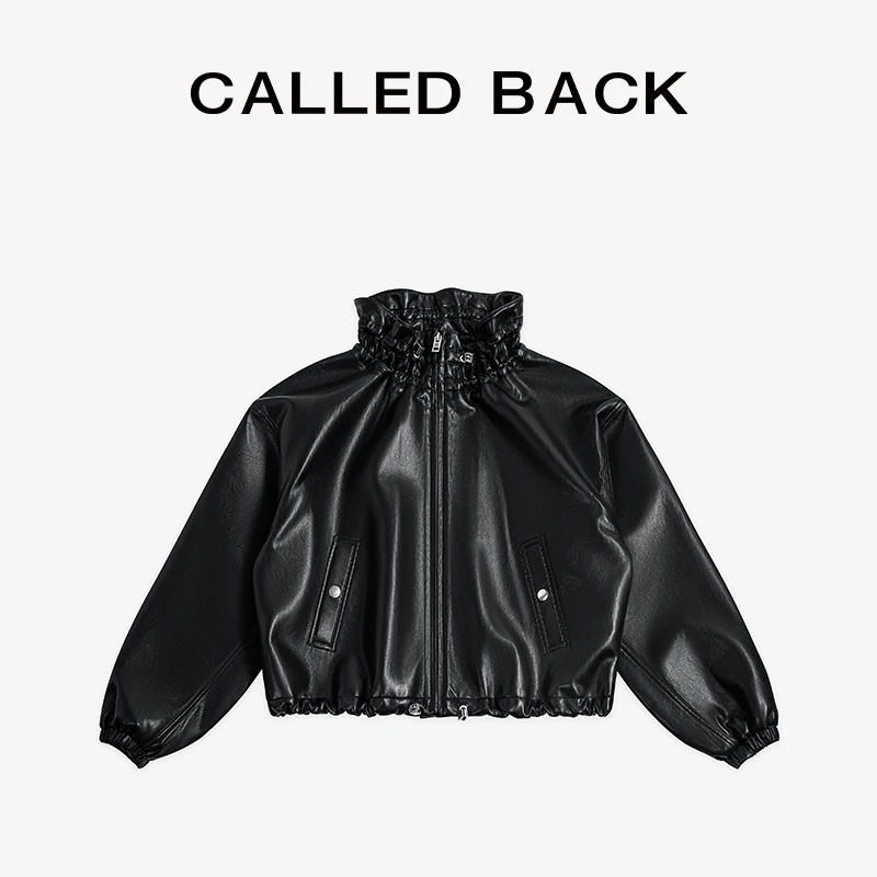 CALLED BACK新款经典复古休闲时尚百搭防风防水女士皮外套240880