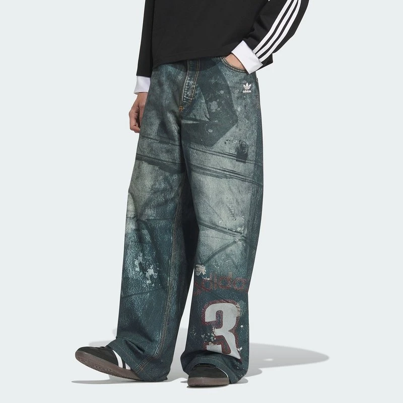 阿迪达斯 （adidas）IH PRINT PANT M 牛仔运动裤男子KC2691
