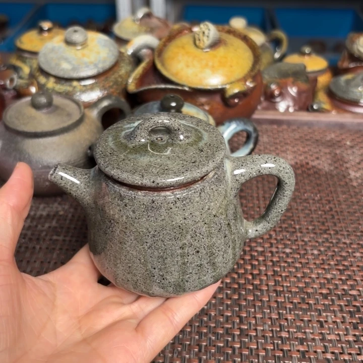 茶杯紫砂小高瓢壶160