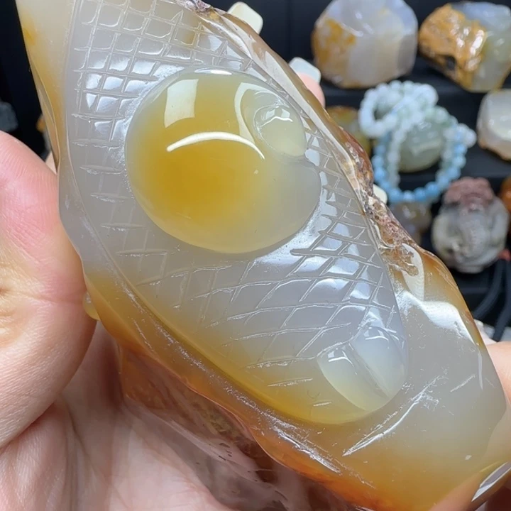 玛瑙/玉髓未镶嵌摆件