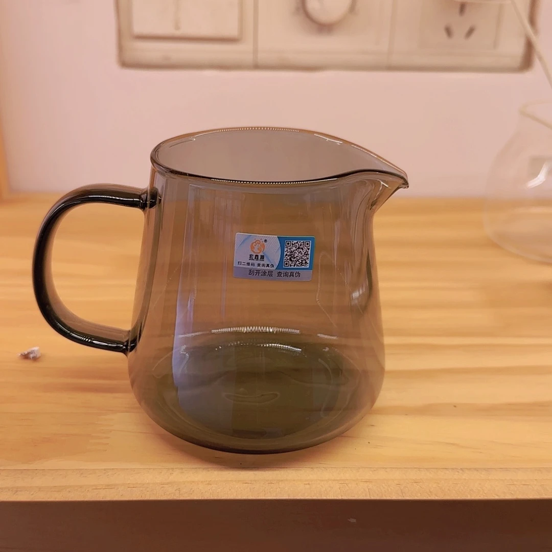 【闪购商品】高硼硅玻璃茶水分离G400黑公杯