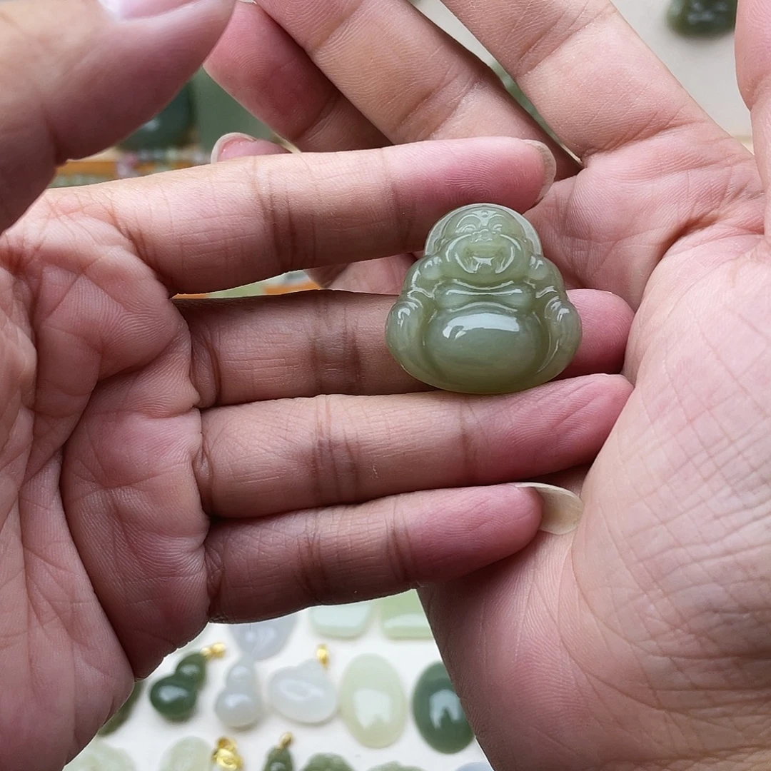 和田玉未镶嵌吊坠(不含链)