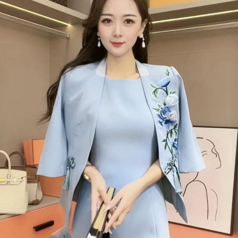 【芙娜妮轻奢】 国内设计师品牌新款百搭时尚名媛套装HN2320039