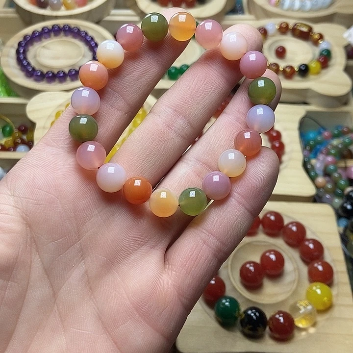 玛瑙/玉髓手链未镶嵌菠*