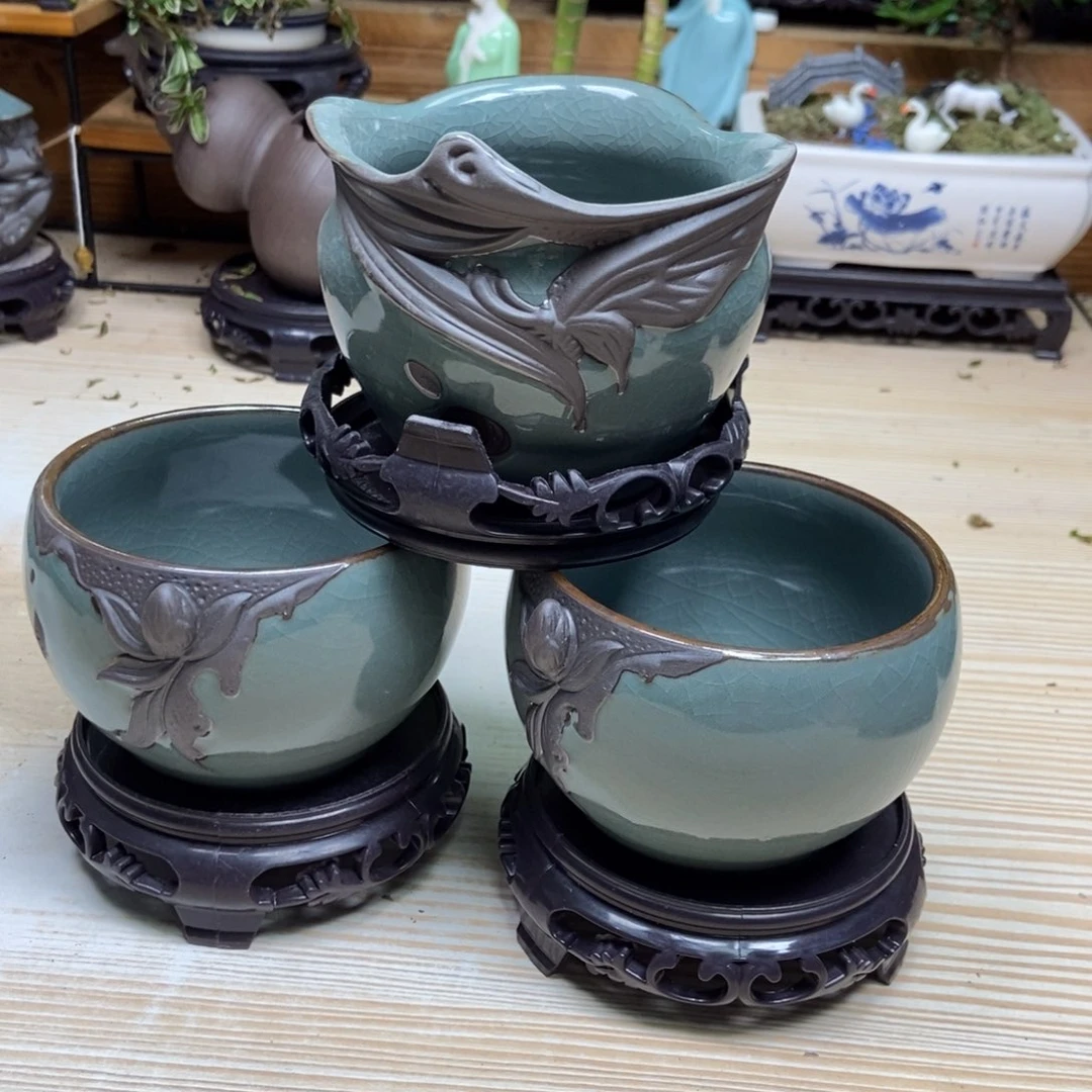 瓷片陶瓷花盆陶瓷艺术