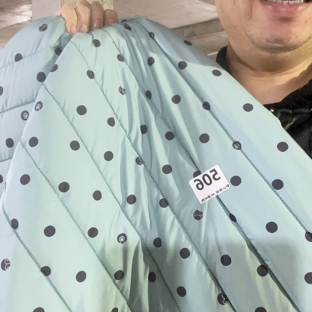 化纤宽1.4米尘土脏单面羽绒服绗棉2米价506