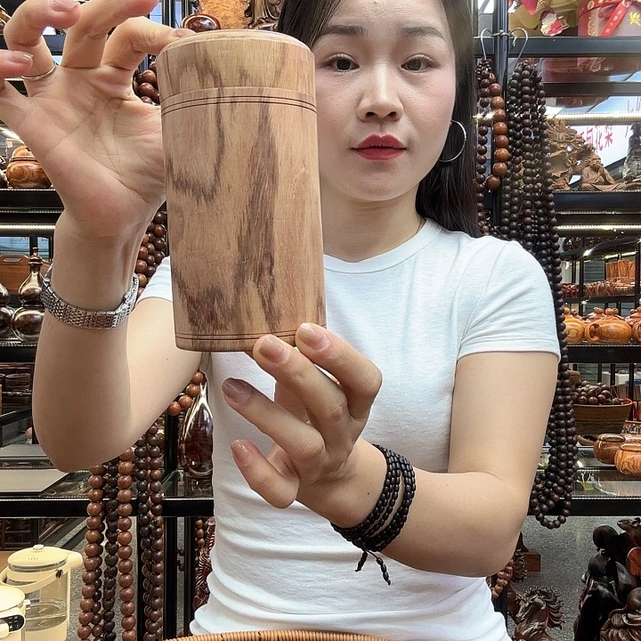 笑***生黄花梨/降香黄檀茶叶罐越南黄花梨