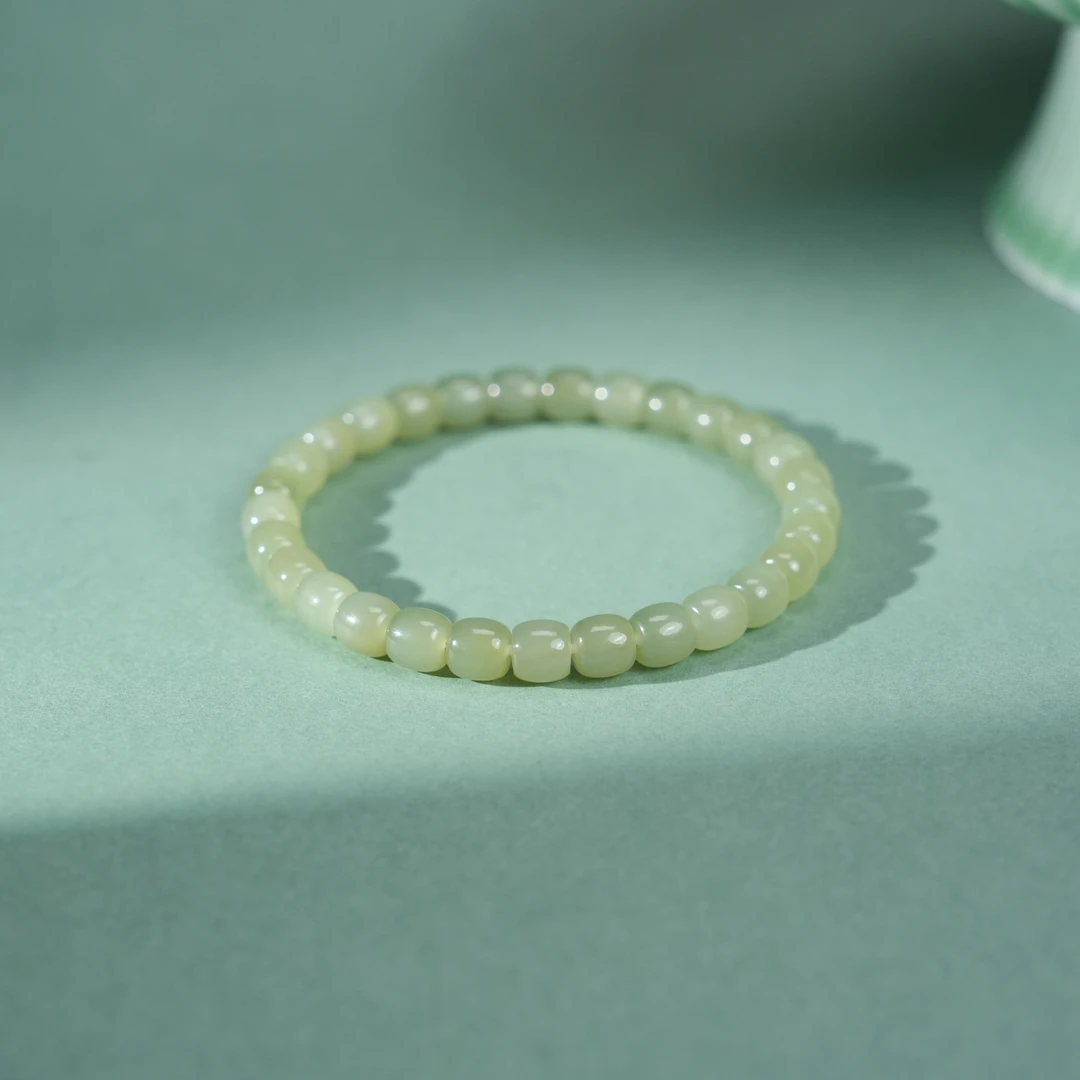 和田玉手串-卡6.5+mm-GG1225-JM|BHT6