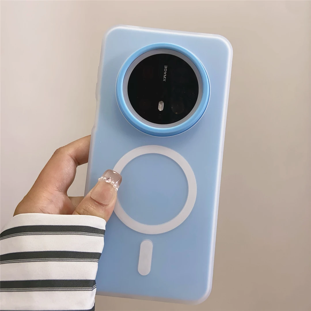 适用华为Mate70Pro+手机壳果冻磁吸二合一60Pro简约小米15苹果17p