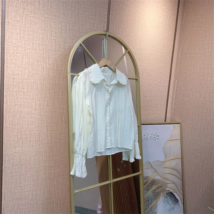 YY303米白色孕妇上衣100斤以内