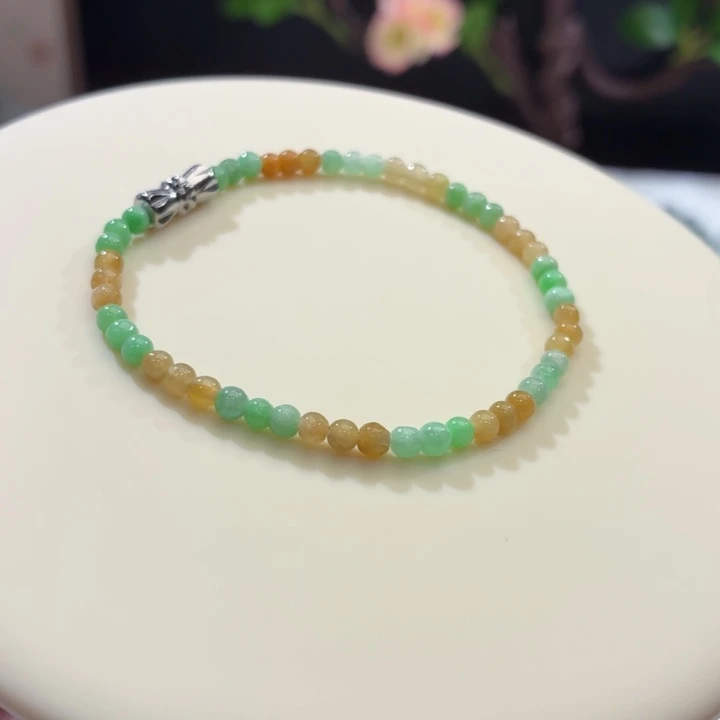 翡翠未镶嵌手链卡3.4福利款