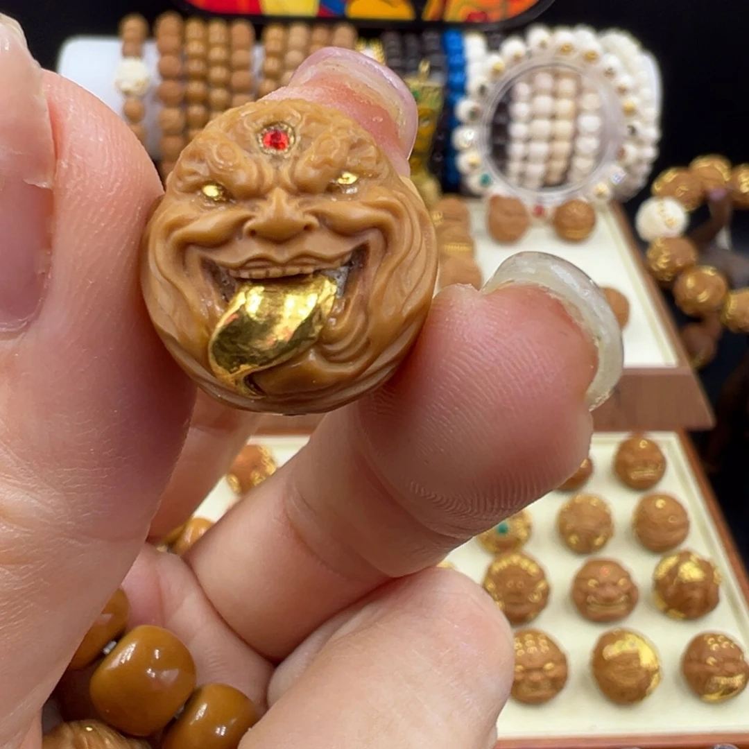 猴头核桃吊坠猴头单颗