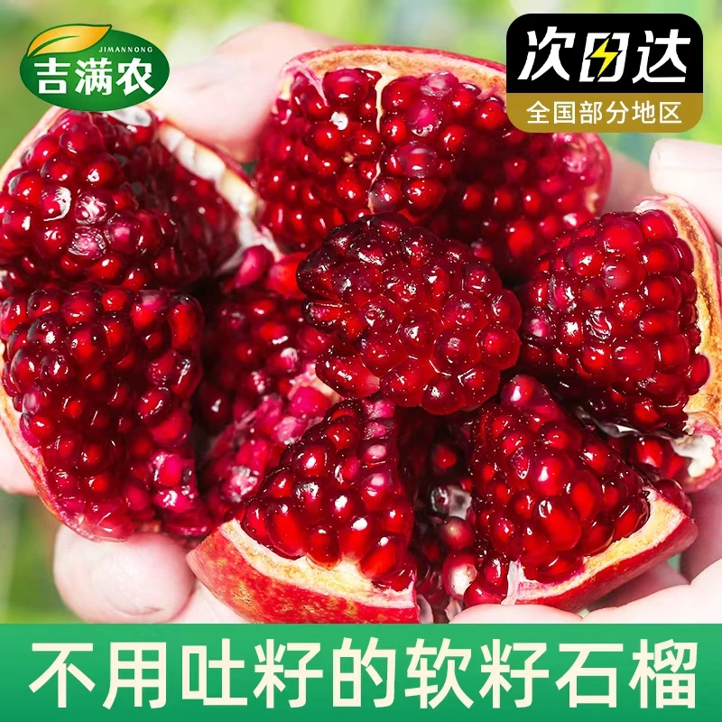 【顺丰京东次日达】四川会理突尼斯软籽石榴现采摘水果整箱纯甜爆汁无籽四川省
