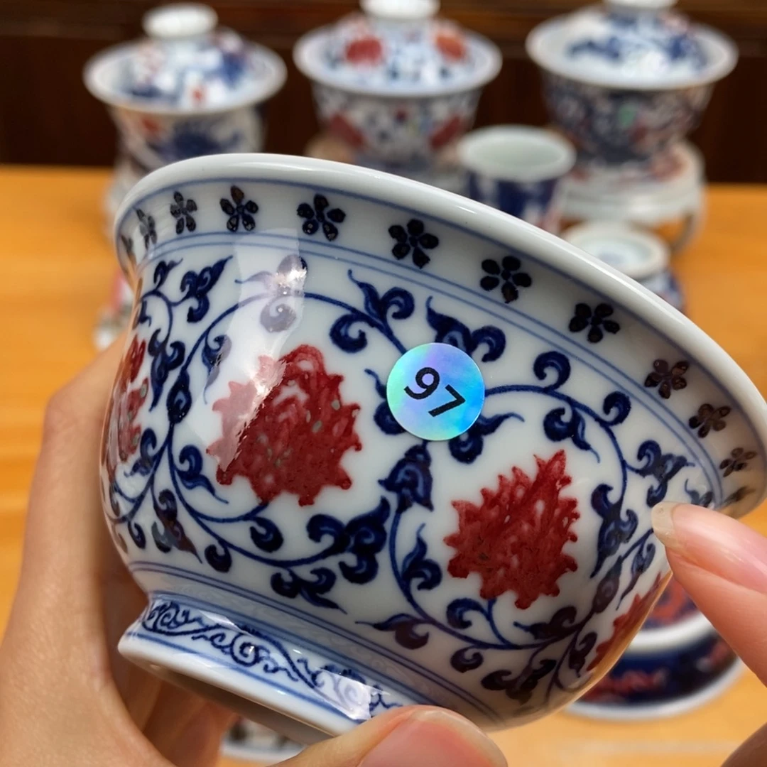 手绘现代茶具非古董
