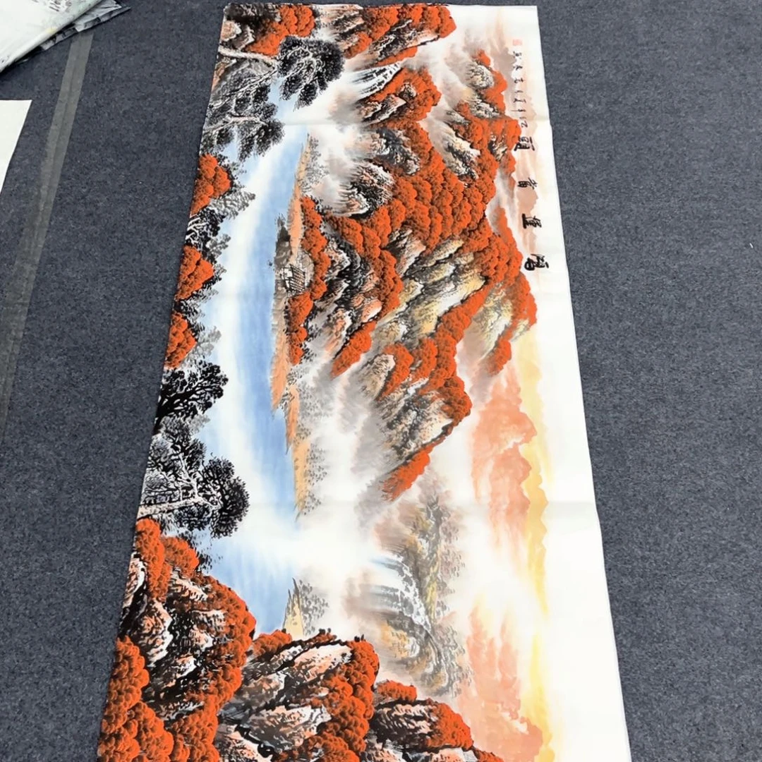 国画国画作品老师手画