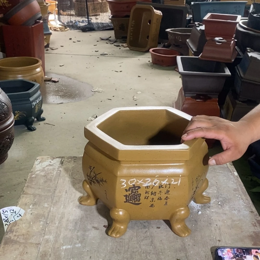 紫砂花盆紫砂紫砂